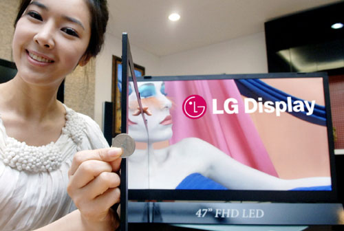 LG's thinnest LCD TV Panel