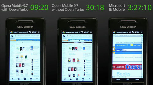 Opera Mobile 9.7 beta with Turbo