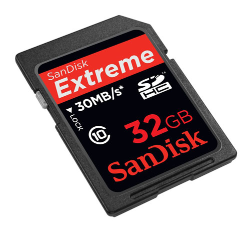 SanDisk 32GB Extreme SDHC Card