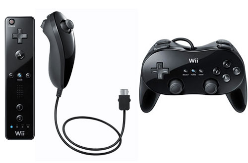 Nintendo Wii Black Controllers