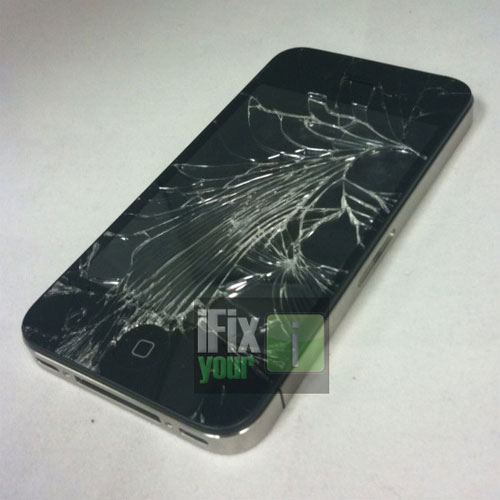 iPhone 4 Shattered Glass
