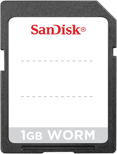 SanDisk 1GB WORM SD card