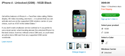 Unlocked Apple iPhone 4 now available in US - Tech Ticker