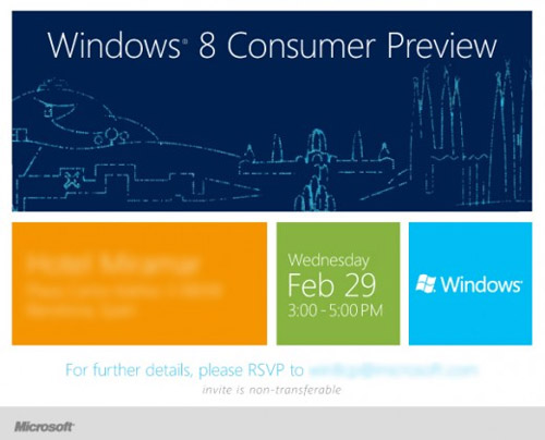 Microsoft Windows 8 Consumer Preview Event