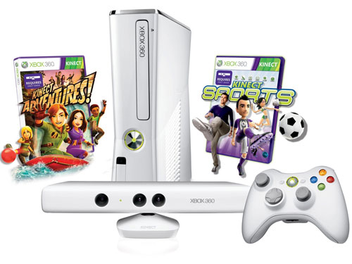 Xbox 360 Slim Console 4GB White Kinect Bundle Prices Xbox 360