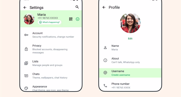 Reserve WhatsApp Username