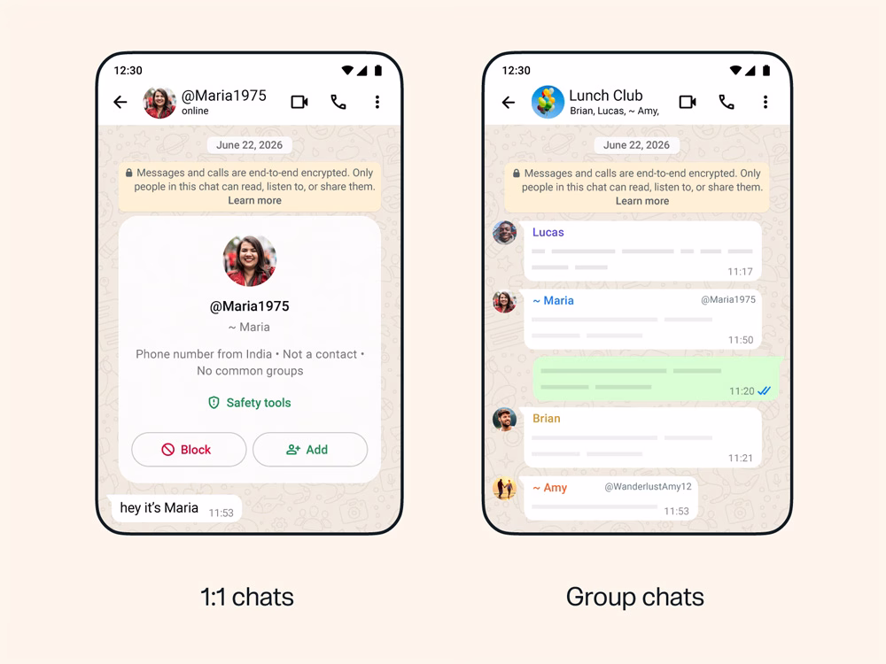 WhatsApp Username Feature